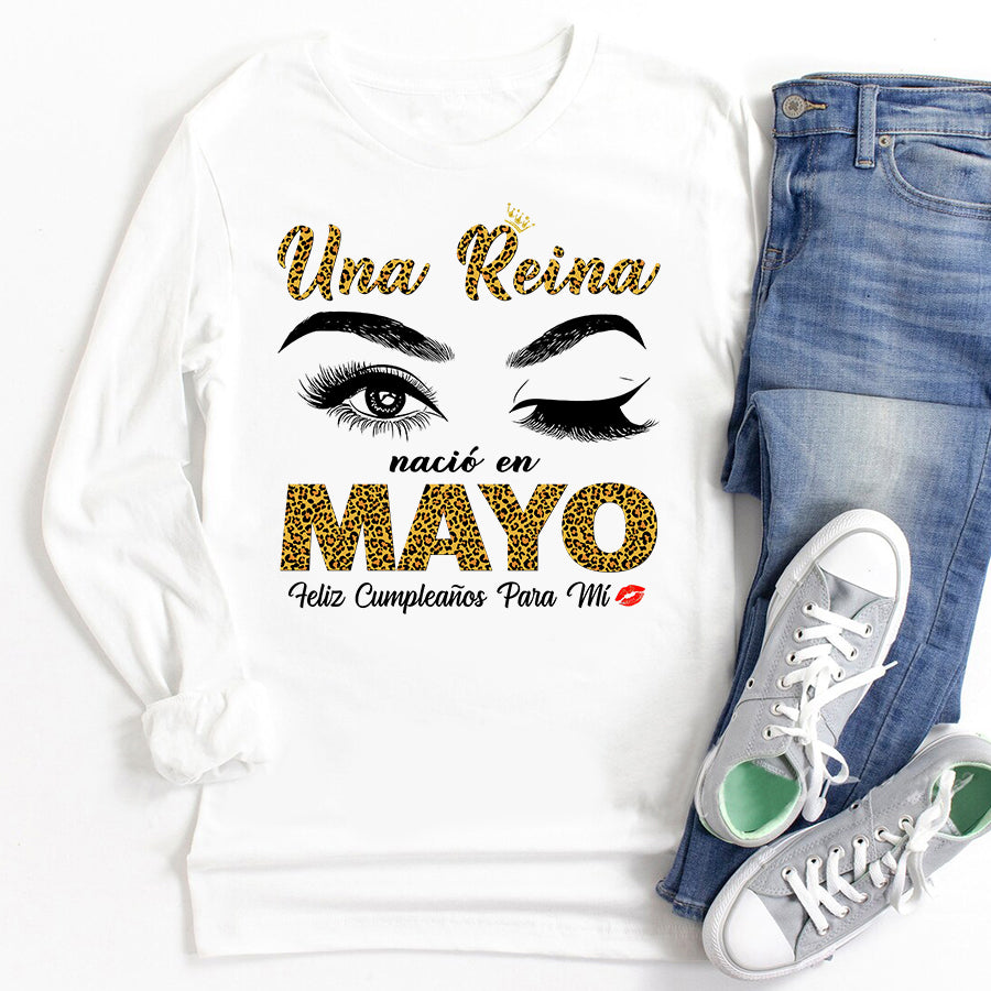 Camisa De Cumpleaños De Mayo, Camisa De Cumpleaños Personalizada, Reinas Nacidas En Mayo, Regalos De Cumpleaños De Mayo, Camisas De Mayo Para Mujeres