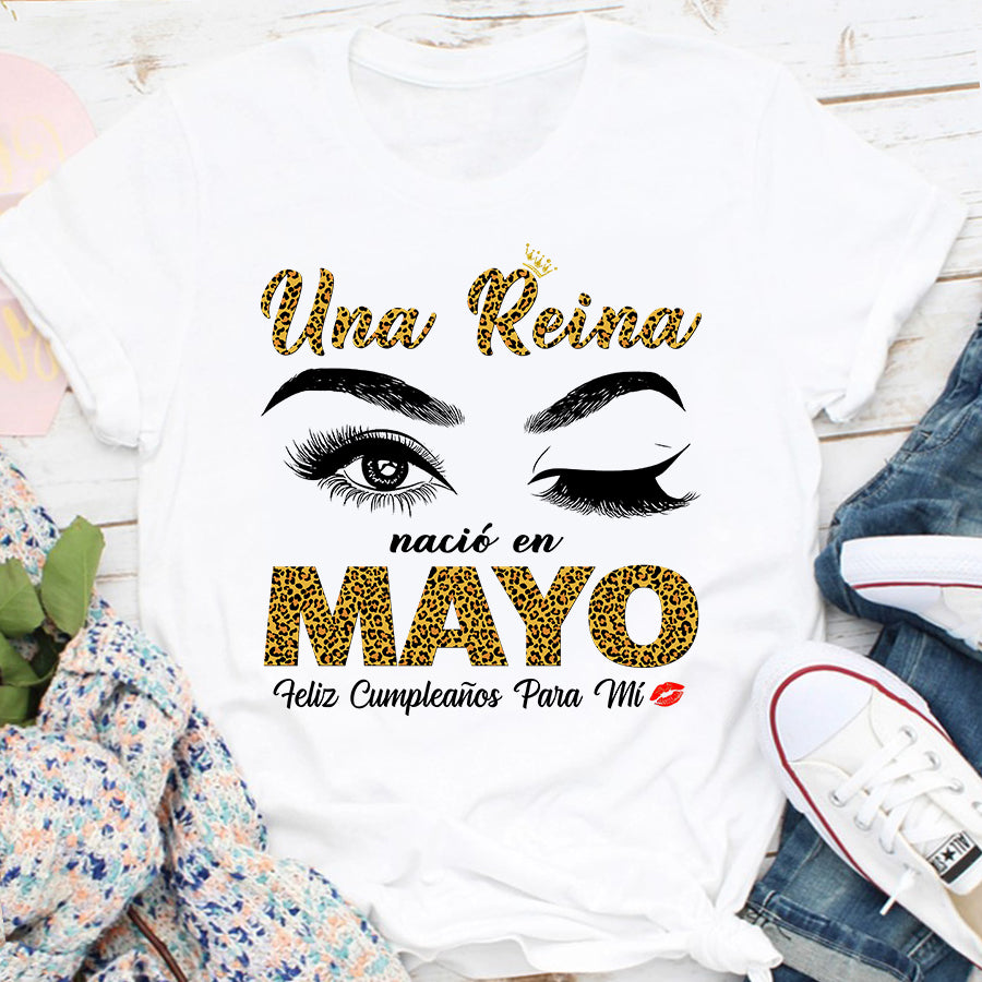 Camisa De Cumpleaños De Mayo, Camisa De Cumpleaños Personalizada, Reinas Nacidas En Mayo, Regalos De Cumpleaños De Mayo, Camisas De Mayo Para Mujeres