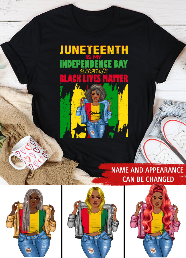 Juneteenth Shirt, Custom Juneteenth Shirt, Juneteenth Is My Independence Day Free ish since 1865 T-Shirt