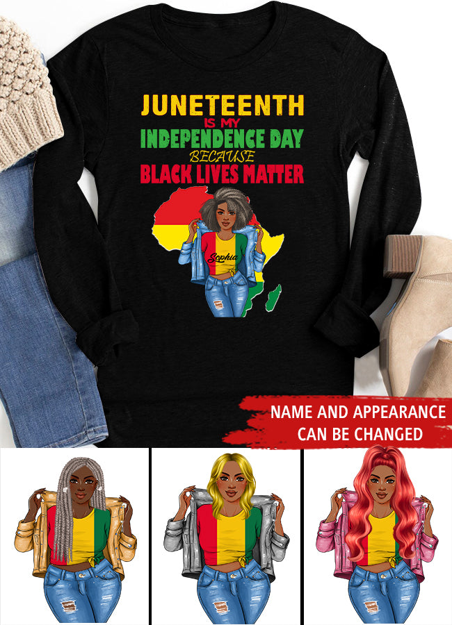 Juneteenth Shirt, Custom Juneteenth Shirt, Juneteenth Is My Independence Day Free ish since 1865 T-Shirt