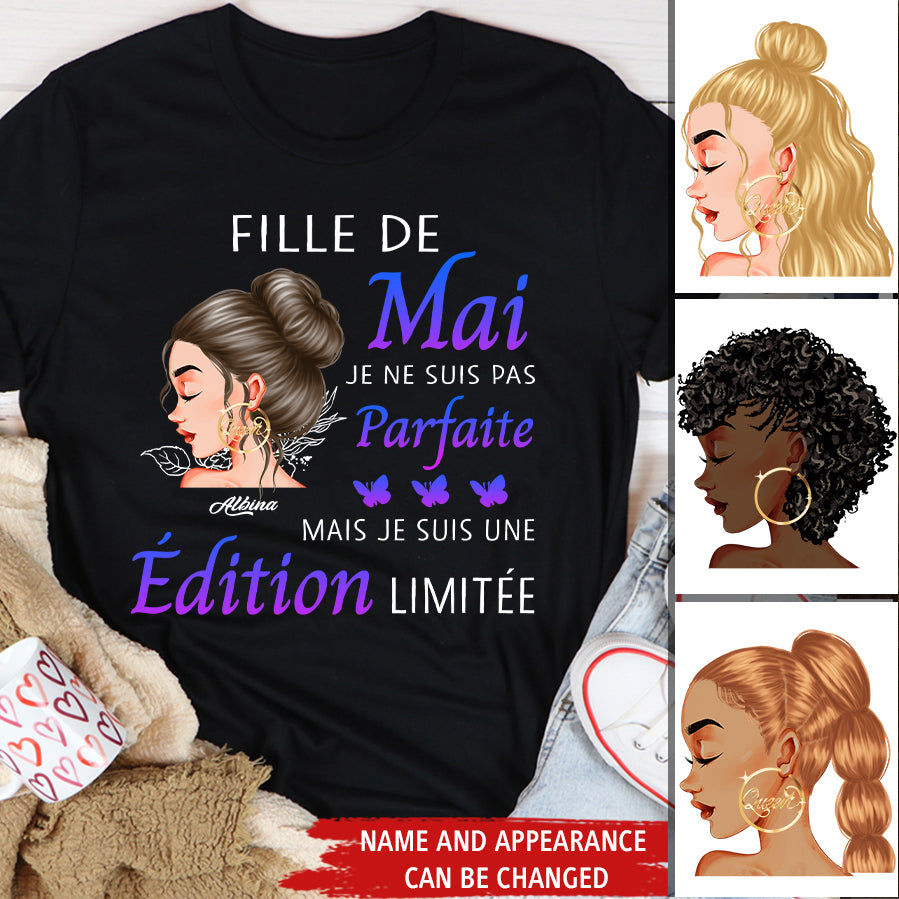 Chemise D&#39;anniversaire De Mai, Chemise D&#39;anniversaire Personnalisée, Reines Nées En Mai, Cadeaux D&#39;anniversaire De Mai, Chemises De Mai Pour Les Femmes