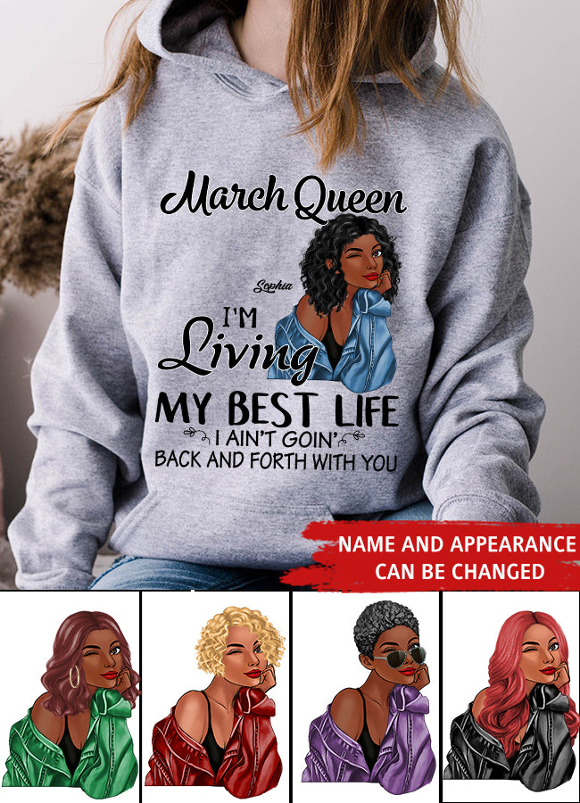 March Birthday Shirt, Custom Birthday Shirt, Queens Born In March, March Birthday Gifts, March shirts for Woman