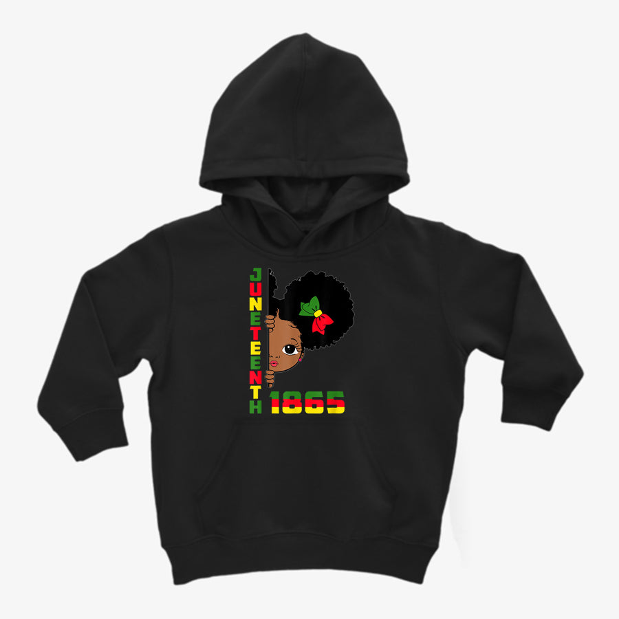 Juneteenth Shirt Juneteenth Celebrating 1865 Cute Black Girls Kids T-Shirt