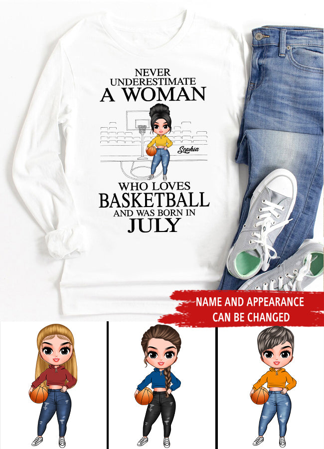 July Birthday Shirt, Custom Birthday Shirt, Queens Born In July, July Birthday Gifts, July Shirts For Woman, Birthday Gift For Basketball Lover