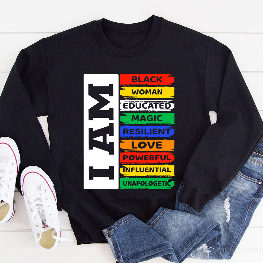 Juneteenth Shirt I&#39;m Black Woman - African American Women Pride Juneteenth T-Shirt