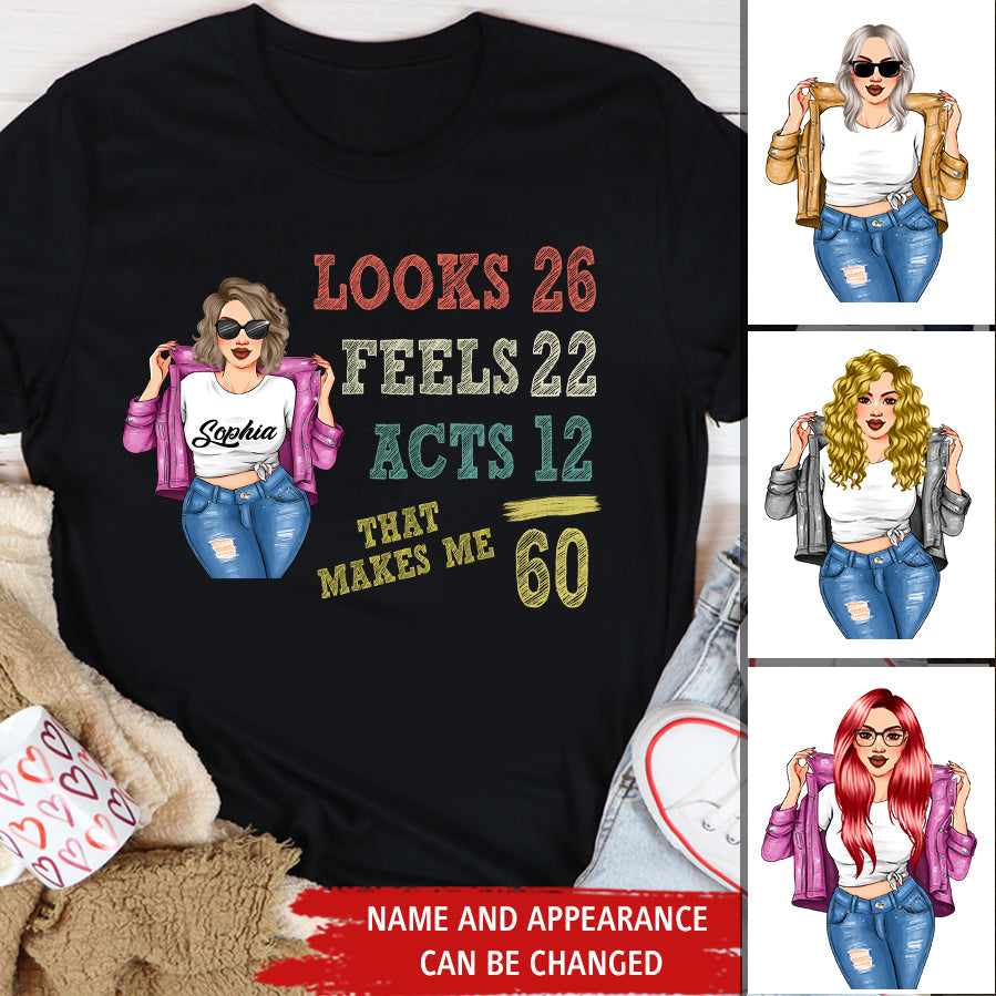 60th Birthday Shirts, Custom Birthday Shirts, Turning 60 Shirt, Gifts For Women Turning 60, 60 And Fabulous Shirt, 1963 Shirt