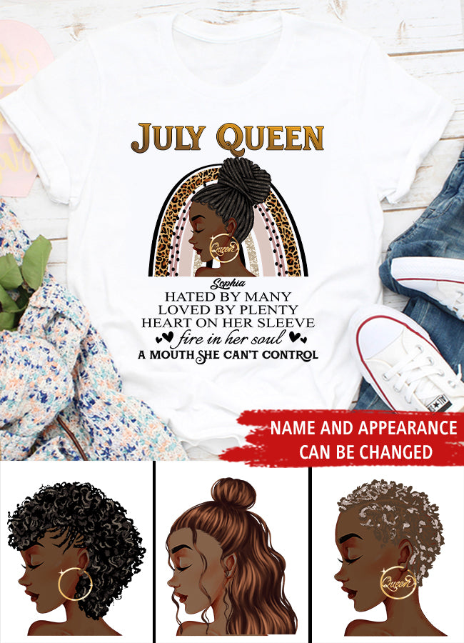 July Birthday Shirt, Custom Birthday Shirt, Queens Born In July, July Birthday Gifts, July Shirts For Woman
