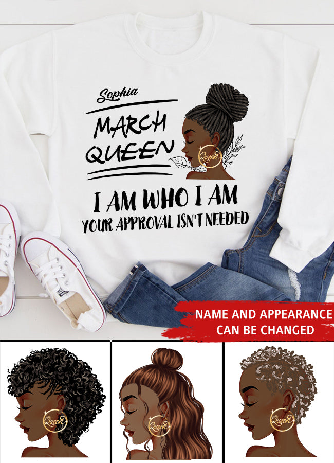March Birthday Shirt, Custom Birthday Shirt, Queens Born In March, March Birthday Gifts, March shirts for Woman