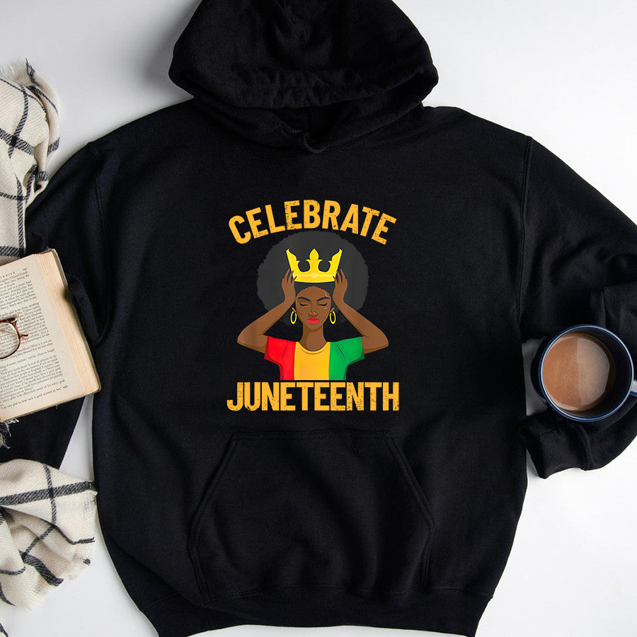 Juneteenth Shirt Celebrate Juneteenth Afro Womens Juneteenth Girls Juneteenth T-Shirt