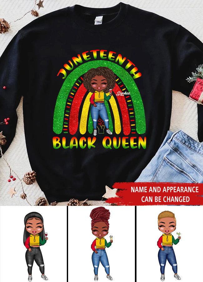 Juneteenth Shirt, Custom Juneteenth Shirt, Juneteenth Black African American Cute Women Teens Girls T-Shirt