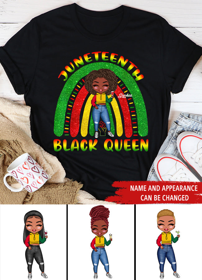 Juneteenth Shirt, Custom Juneteenth Shirt, Juneteenth Black African American Cute Women Teens Girls T-Shirt
