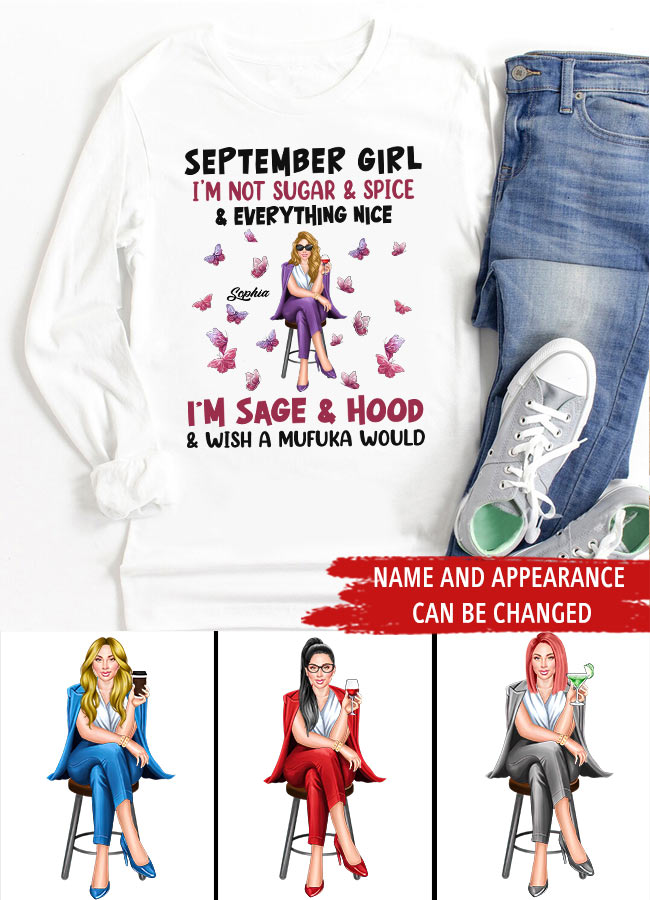 September Birthday Shirt, Custom Birthday Shirt, Queens are Born In September, September Birthday Shirts For Woman, September Birthday Gifts