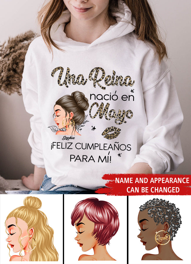 Camisa De Cumpleaños De Mayo, Camisa De Cumpleaños Personalizada, Reinas Nacidas En Mayo, Regalos De Cumpleaños De Mayo, Camisas De Mayo Para Mujeres