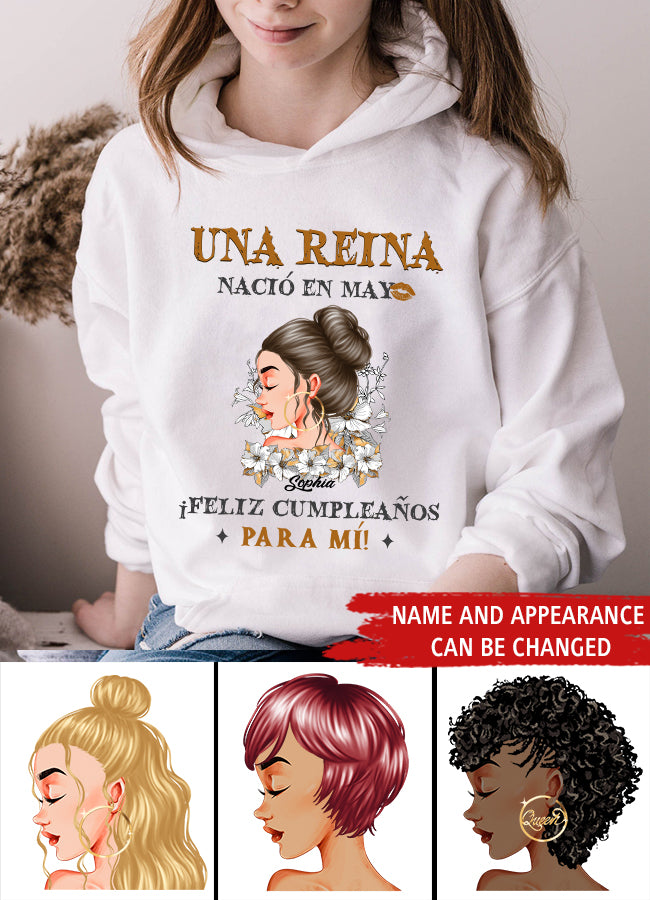 Camisa De Cumpleaños De Mayo, Camisa De Cumpleaños Personalizada, Reinas Nacidas En Mayo, Regalos De Cumpleaños De Mayo, Camisas De Mayo Para Mujeres