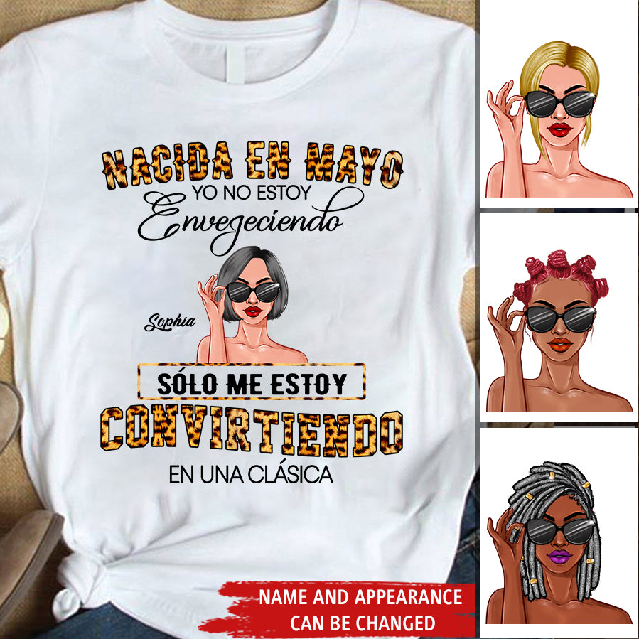 Camisa De Cumpleaños De Mayo, Camisa De Cumpleaños Personalizada, Reinas Nacidas En Mayo, Regalos De Cumpleaños De Mayo, Camisas De Mayo Para Mujeres