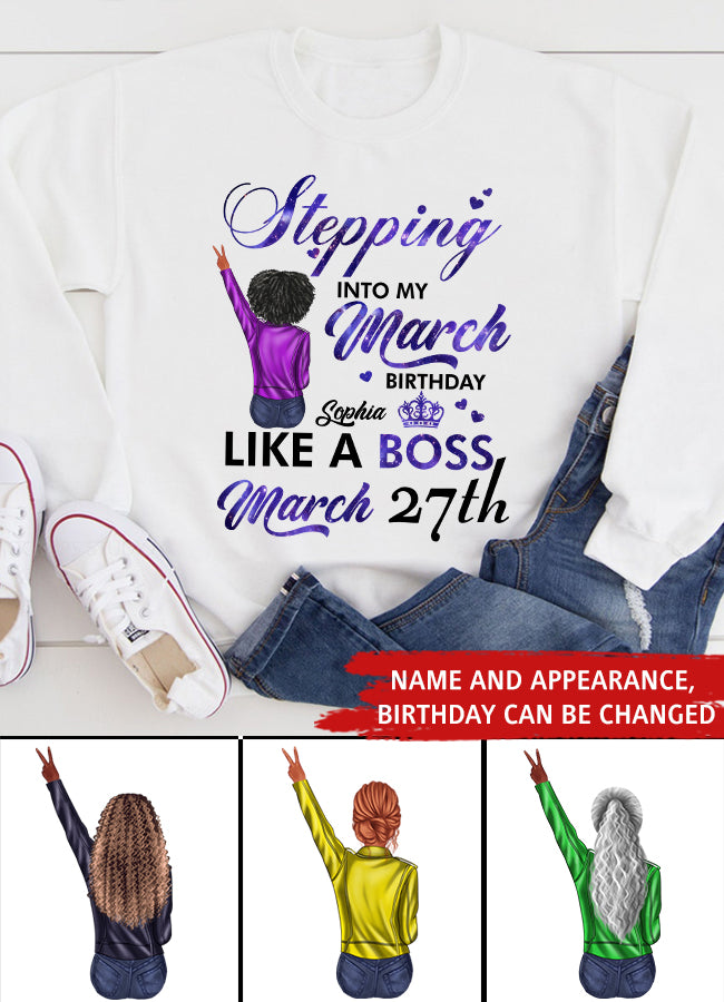 March Birthday Shirt, Custom Birthday Shirt, Queens Born In March, March Birthday Gifts, March shirts for Woman