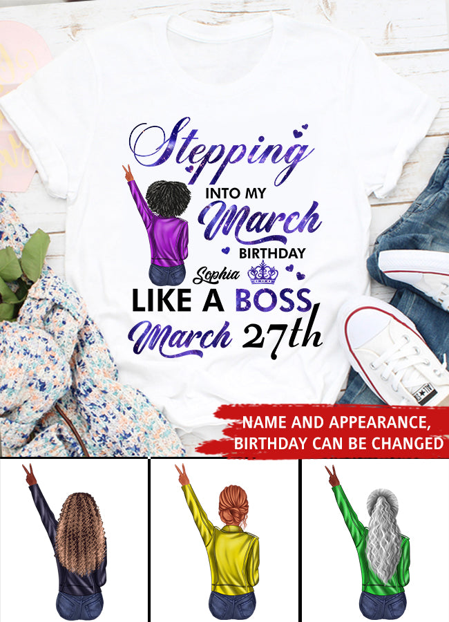 March Birthday Shirt, Custom Birthday Shirt, Queens Born In March, March Birthday Gifts, March shirts for Woman