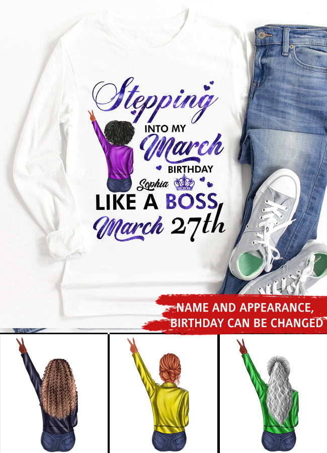 March Birthday Shirt, Custom Birthday Shirt, Queens Born In March, March Birthday Gifts, March shirts for Woman