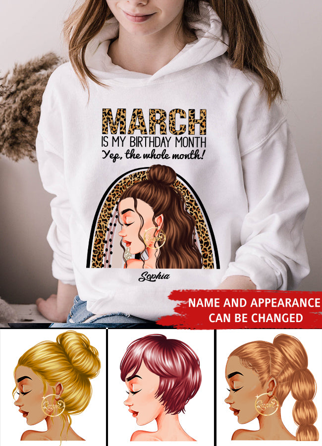 March Birthday Shirt, Custom Birthday Shirt, Queens Born In March, March Birthday Gifts, March shirts for Woman