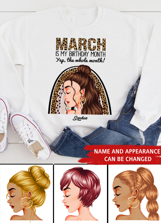 March Birthday Shirt, Custom Birthday Shirt, Queens Born In March, March Birthday Gifts, March shirts for Woman
