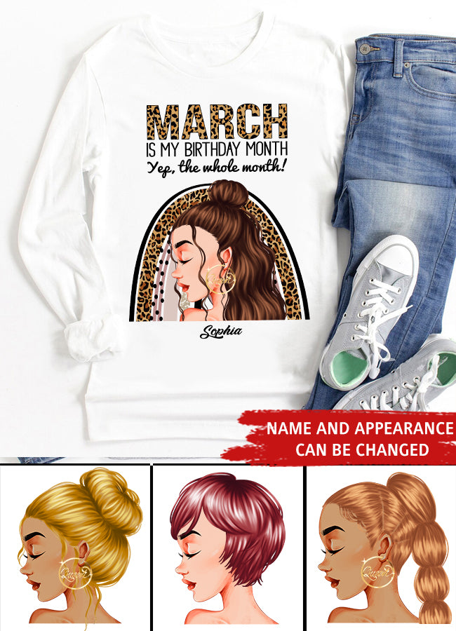 March Birthday Shirt, Custom Birthday Shirt, Queens Born In March, March Birthday Gifts, March shirts for Woman