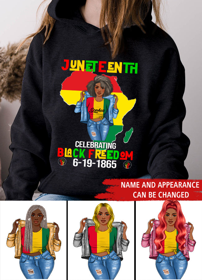 Juneteenth Shirt, Custom Juneteenth Shirt, Juneteenth Celebrate Black Freedom June 19th T-shirt