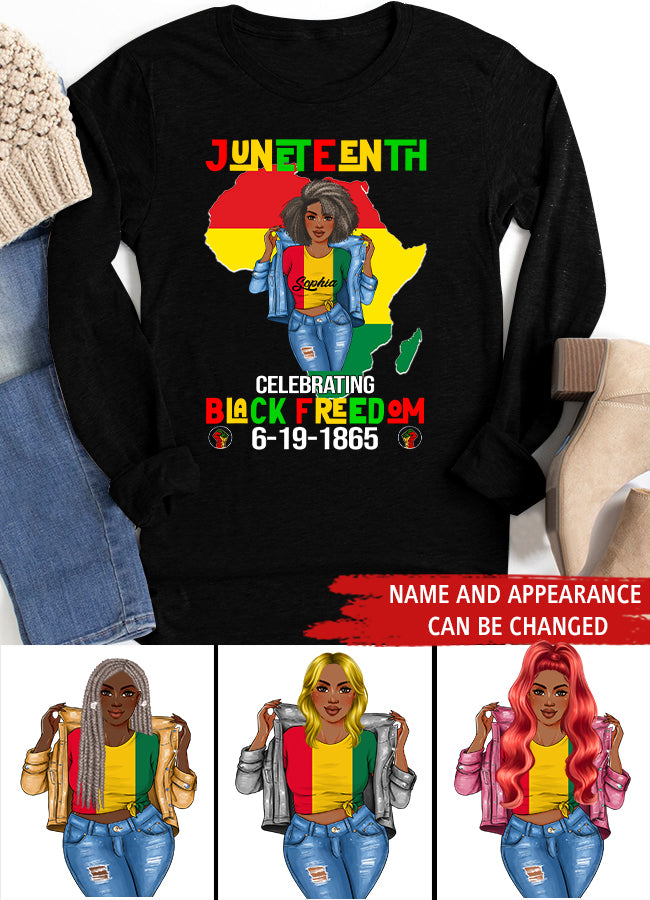 Juneteenth Shirt, Custom Juneteenth Shirt, Juneteenth Celebrate Black Freedom June 19th T-shirt