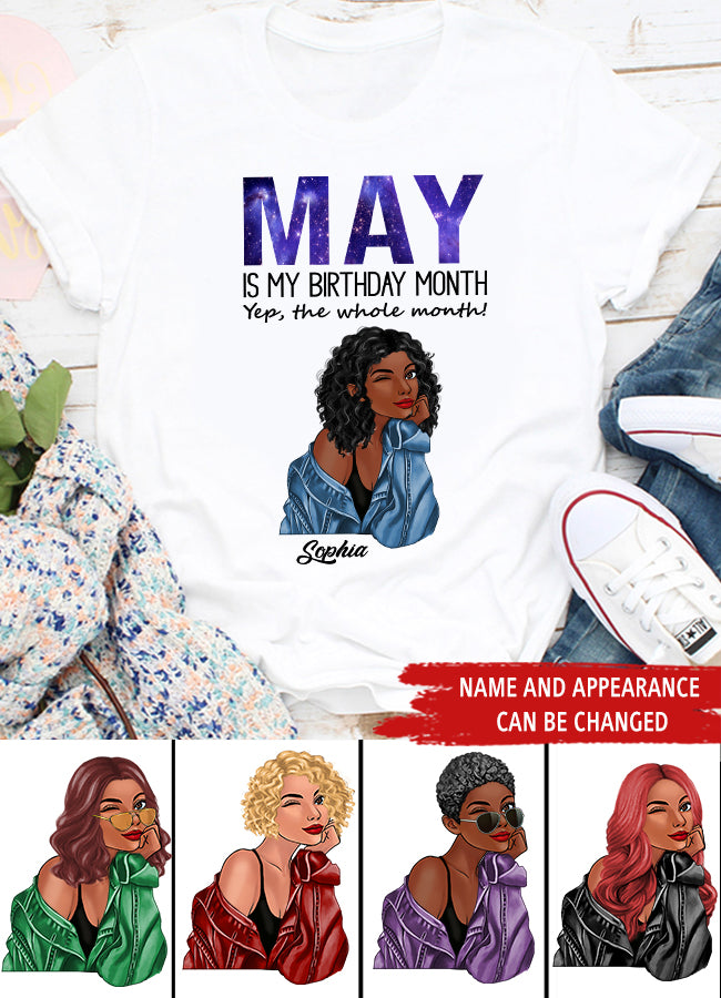 May Birthday Shirt, Custom Birthday Shirt, Queens Born In May, May Birthday Gifts, May Shirts For Woman