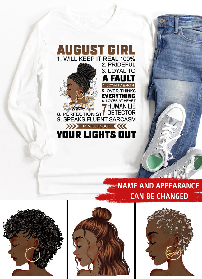 August Birthday Shirt, Custom Birthday Shirt, Queens Born In August, August Birthday Shirts For Woman, August Birthday Gifts