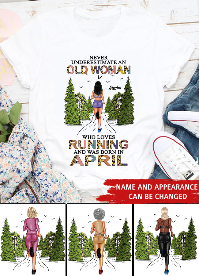 April Birthday Shirt, Custom Birthday Shirt, Queens Born In April, April Birthday Gifts, April shirts for Woman, Custom running shirts, Birthday running shirt