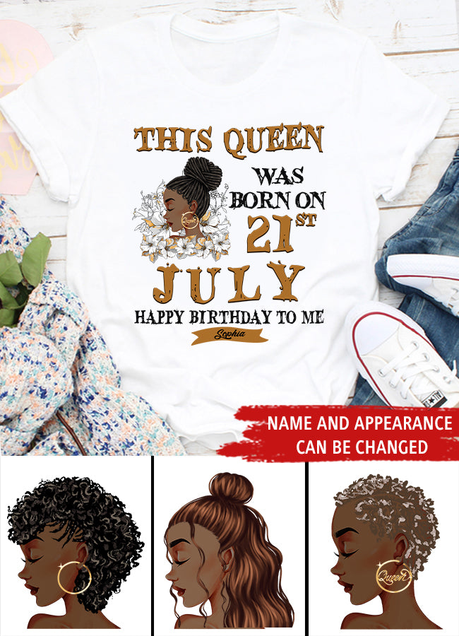 July Birthday Shirt, Custom Birthday Shirt, Queens Born In July, July Birthday Gifts, July Shirts For Woman