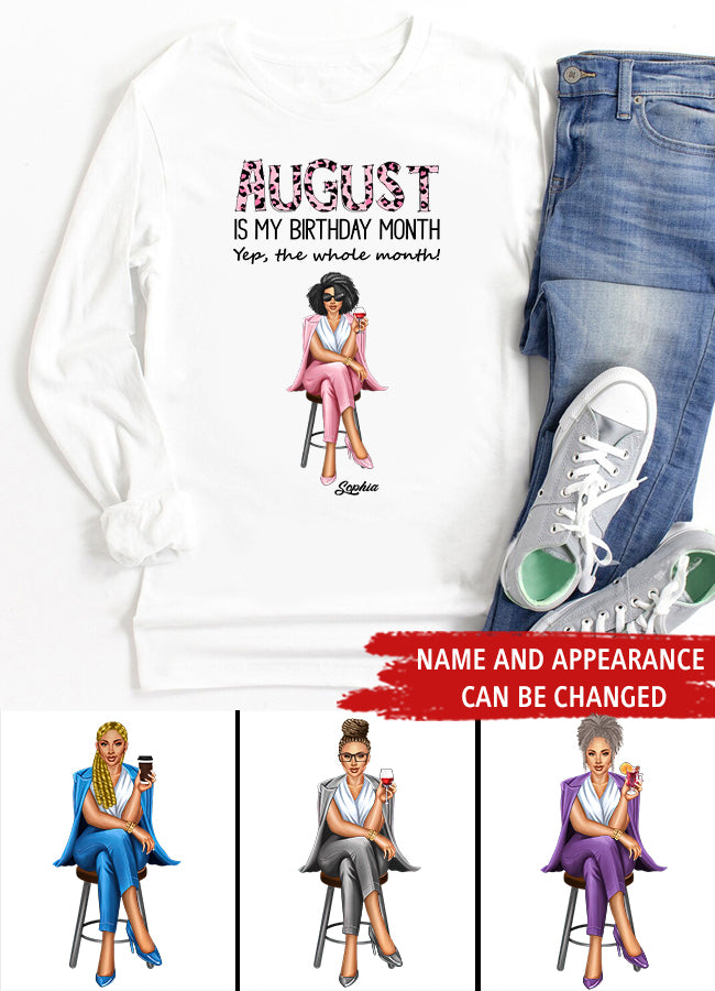 August Birthday Shirt, Custom Birthday Shirt, Queens are Born In August, August Birthday Shirts For Woman, August Birthday Gifts