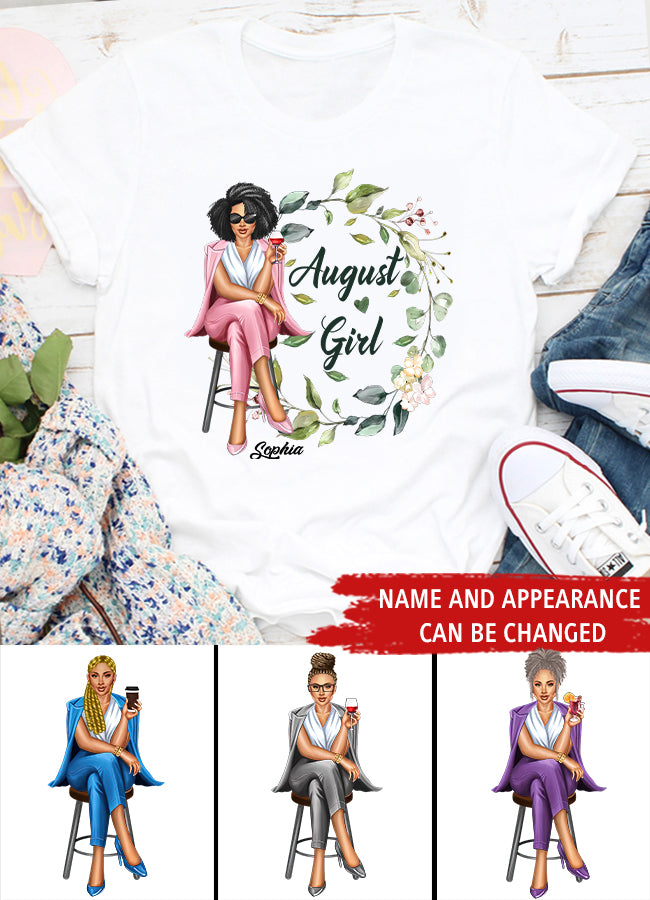 August Birthday Shirt, Custom Birthday Shirt, Queens are Born In August, August Birthday Shirts For Woman, August Birthday Gifts