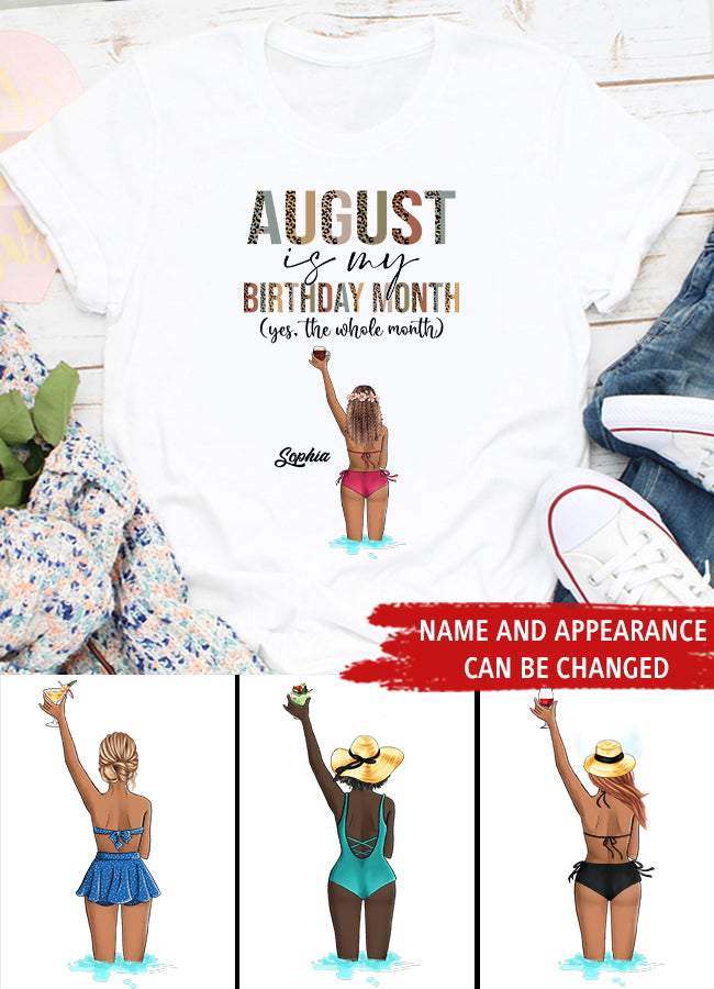 August Birthday Shirt, Custom Birthday Shirt, Queens are Born In August, August Birthday Shirts For Woman, August Birthday Gifts