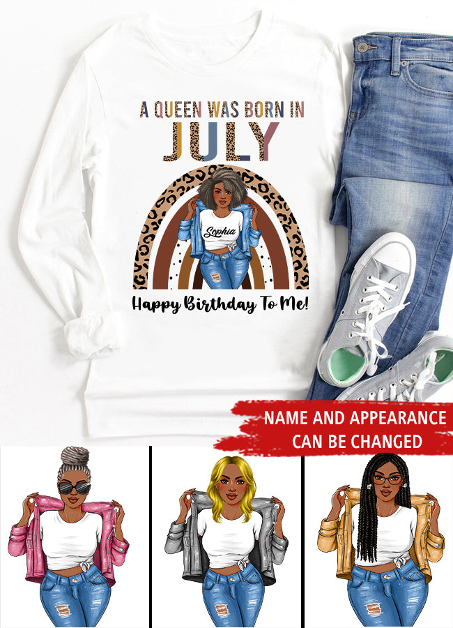 July Birthday Shirt, Custom Birthday Shirt, Queens Born In July, July Birthday Gifts, July Shirts For Woman