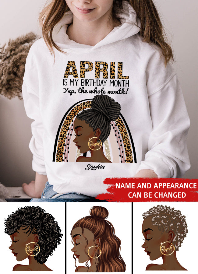 April Birthday Shirt, Custom Birthday Shirt, Queens Born In April, April Birthday Gifts, April shirts for Woman