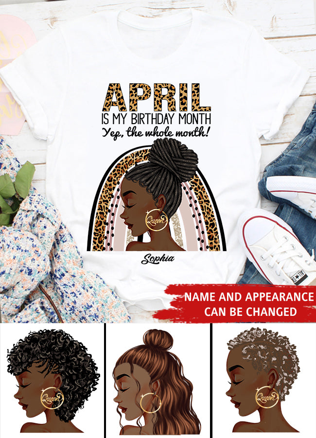 April Birthday Shirt, Custom Birthday Shirt, Queens Born In April, April Birthday Gifts, April shirts for Woman