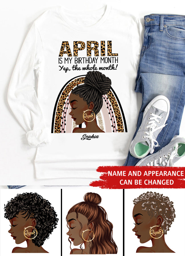 April Birthday Shirt, Custom Birthday Shirt, Queens Born In April, April Birthday Gifts, April shirts for Woman