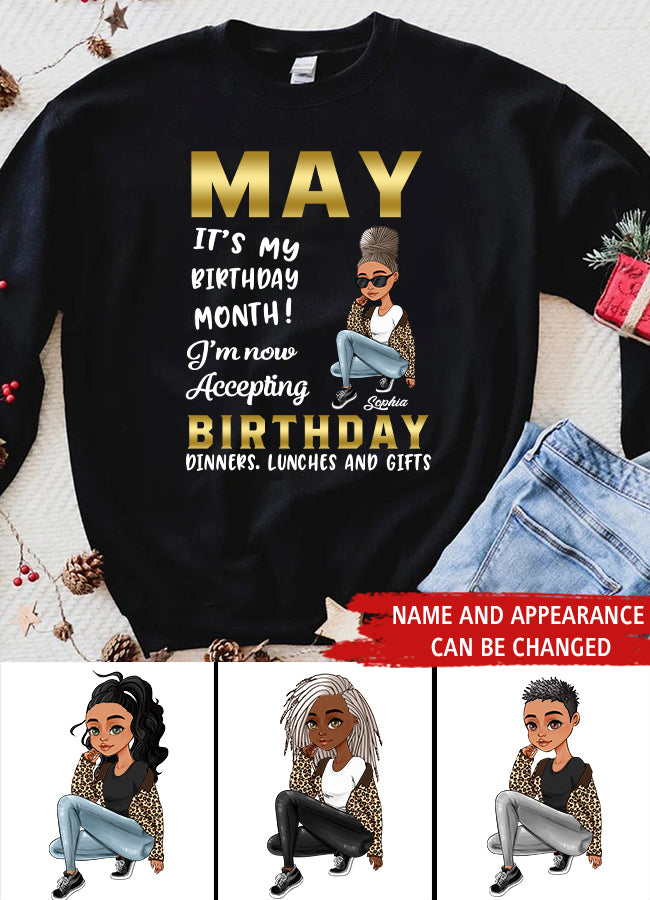 May Birthday Shirt, Custom Birthday Shirt, Queens Born In  May, May Birthday Gifts,  May Birthday Gifts