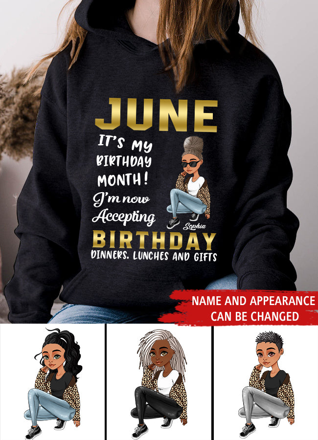 June Birthday Shirt, Custom Birthday Shirt, Queens Born In June, June Birthday Gifts, June Birthday Gifts