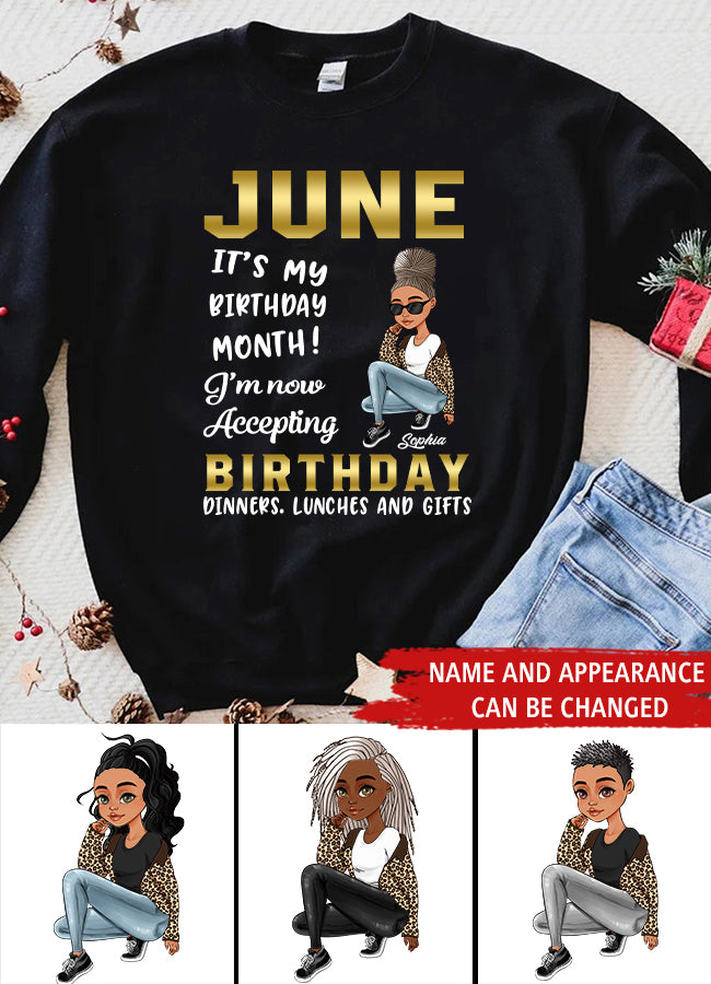 June Birthday Shirt, Custom Birthday Shirt, Queens Born In June, June Birthday Gifts, June Birthday Gifts