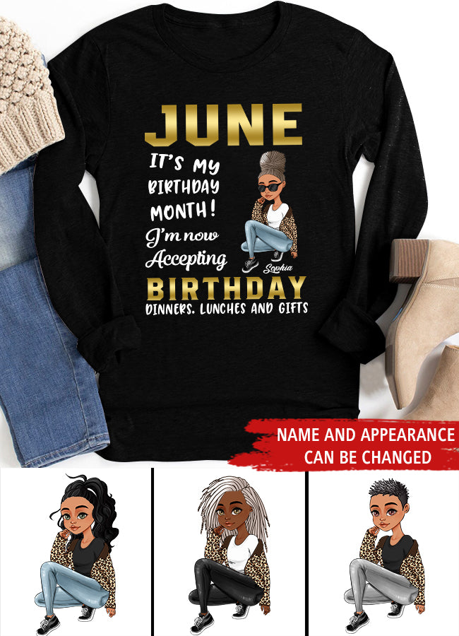 June Birthday Shirt, Custom Birthday Shirt, Queens Born In June, June Birthday Shirts For Woman, June Birthday Gifts
