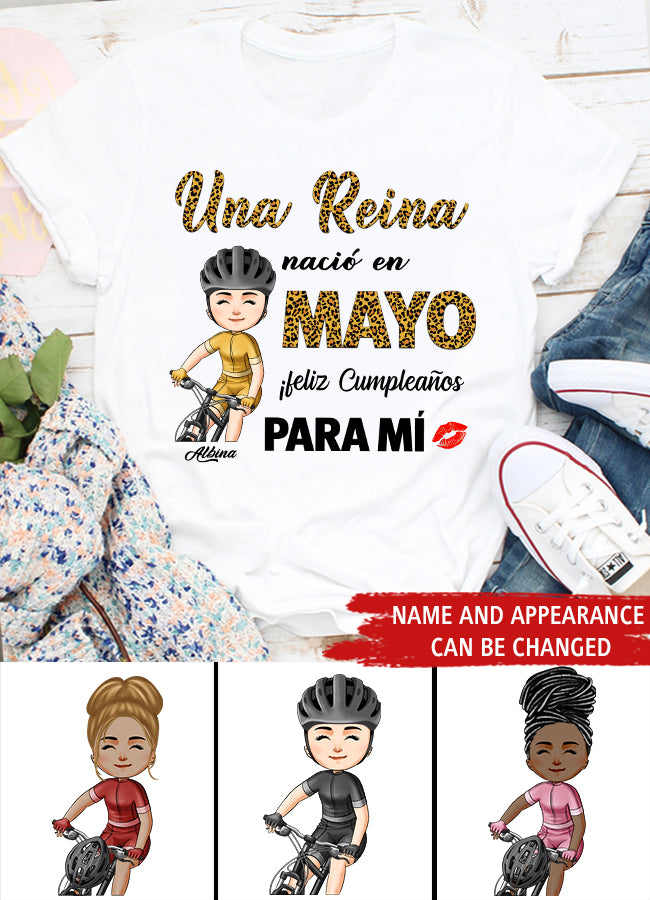 Camisa De Cumpleaños De Mayo, Camisa De Cumpleaños Personalizada, Reinas Nacidas En Mayo, Regalos De Cumpleaños De Mayo, Camisas De Mayo Para Mujeres