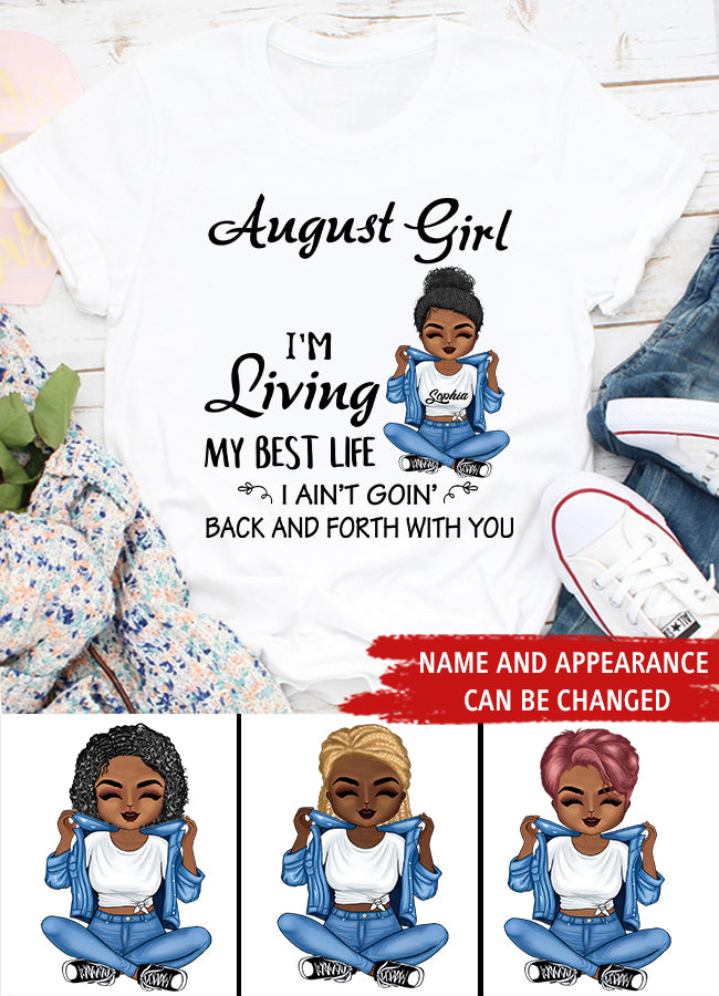 August Birthday Shirt, Custom Birthday Shirt, Queens Born In August, August Birthday Shirts For Woman, August Birthday Gifts