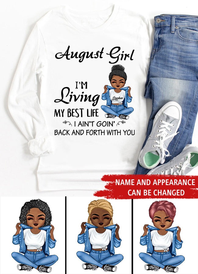 August Birthday Shirt, Custom Birthday Shirt, Queens Born In August, August Birthday Shirts For Woman, August Birthday Gifts