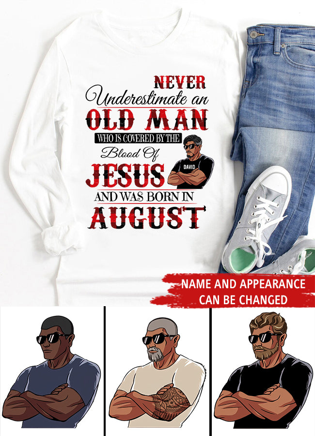 Personalized Birthday T Shirt, August Birthday Shirt, Custom Birthday Shirt, A Black King Was Born In August, August Birthday Shirts For Man