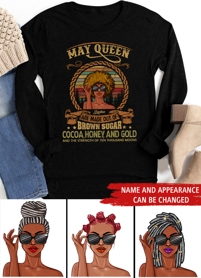 May Birthday Shirt, Custom Birthday Shirt, Queens Born In  May, May Birthday Gifts,  May Birthday Gifts