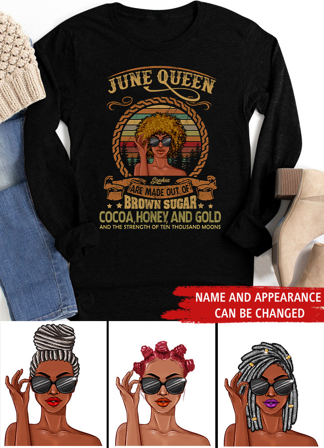 June Birthday Shirt, Custom Birthday Shirt, Queens Born In June, June Birthday Shirts For Woman, June Birthday Gifts