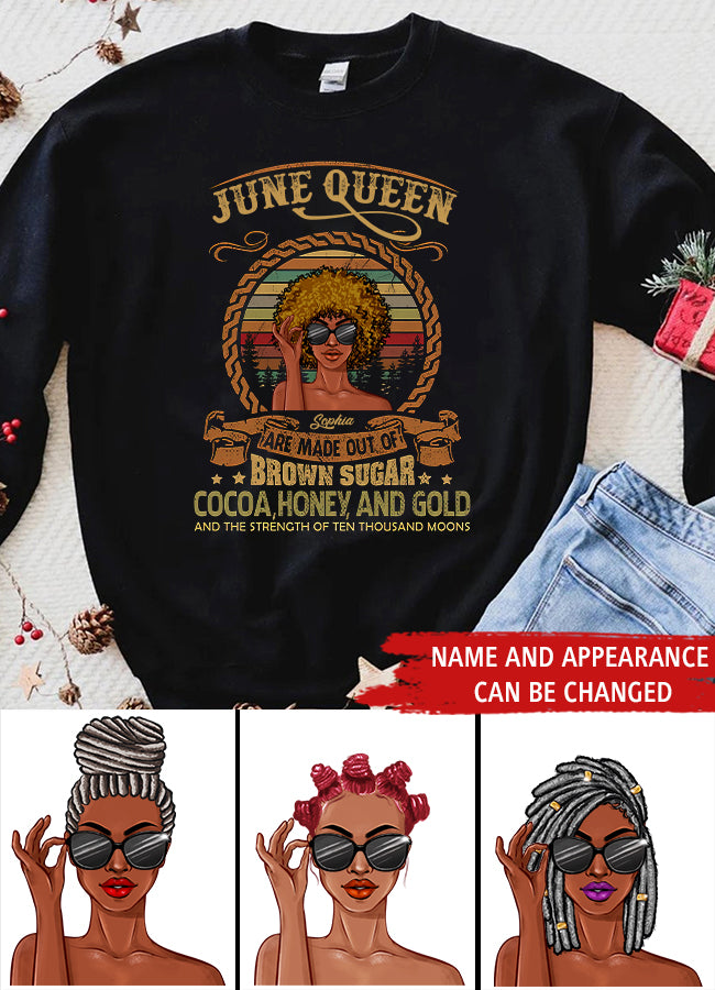 June Birthday Shirt, Custom Birthday Shirt, Queens Born In June, June Birthday Shirts For Woman, June Birthday Gifts