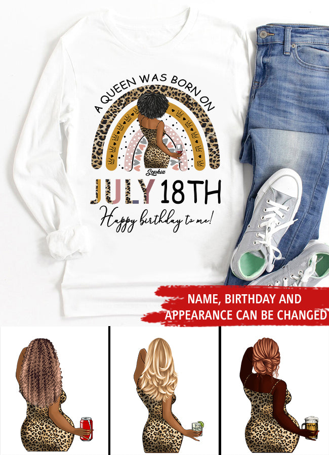 July Birthday Shirt, Custom Birthday Shirt, Queens Born In July, July Birthday Gifts, July Shirts For Woman